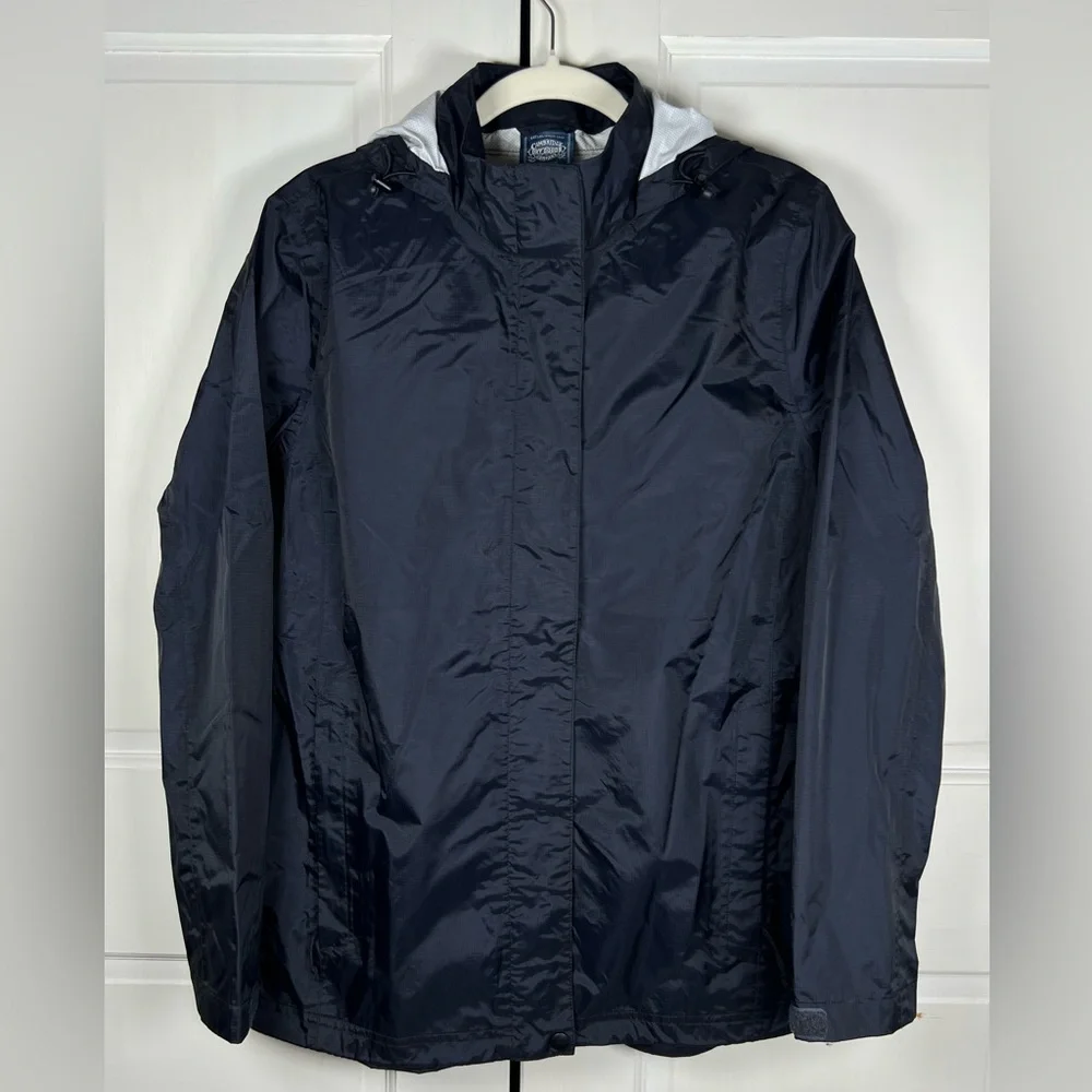 Cambridge Dry Goods Womens Hooded Rain Jacket Waterproof Outerwear Size M - Picture 2 of 9